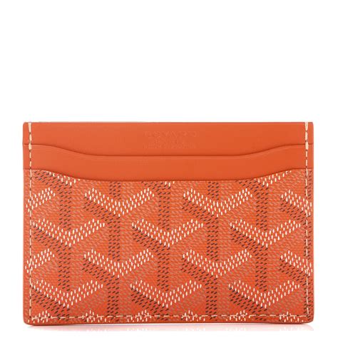 goyard card holder orange|goyard card holders 2022.